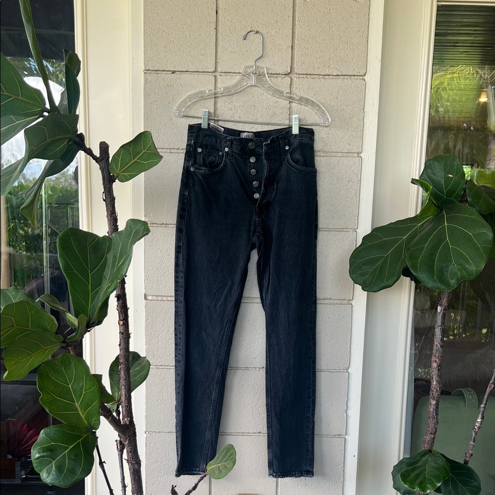 Agolde Black Jamie High-Rise Classic rematch Jeans 23